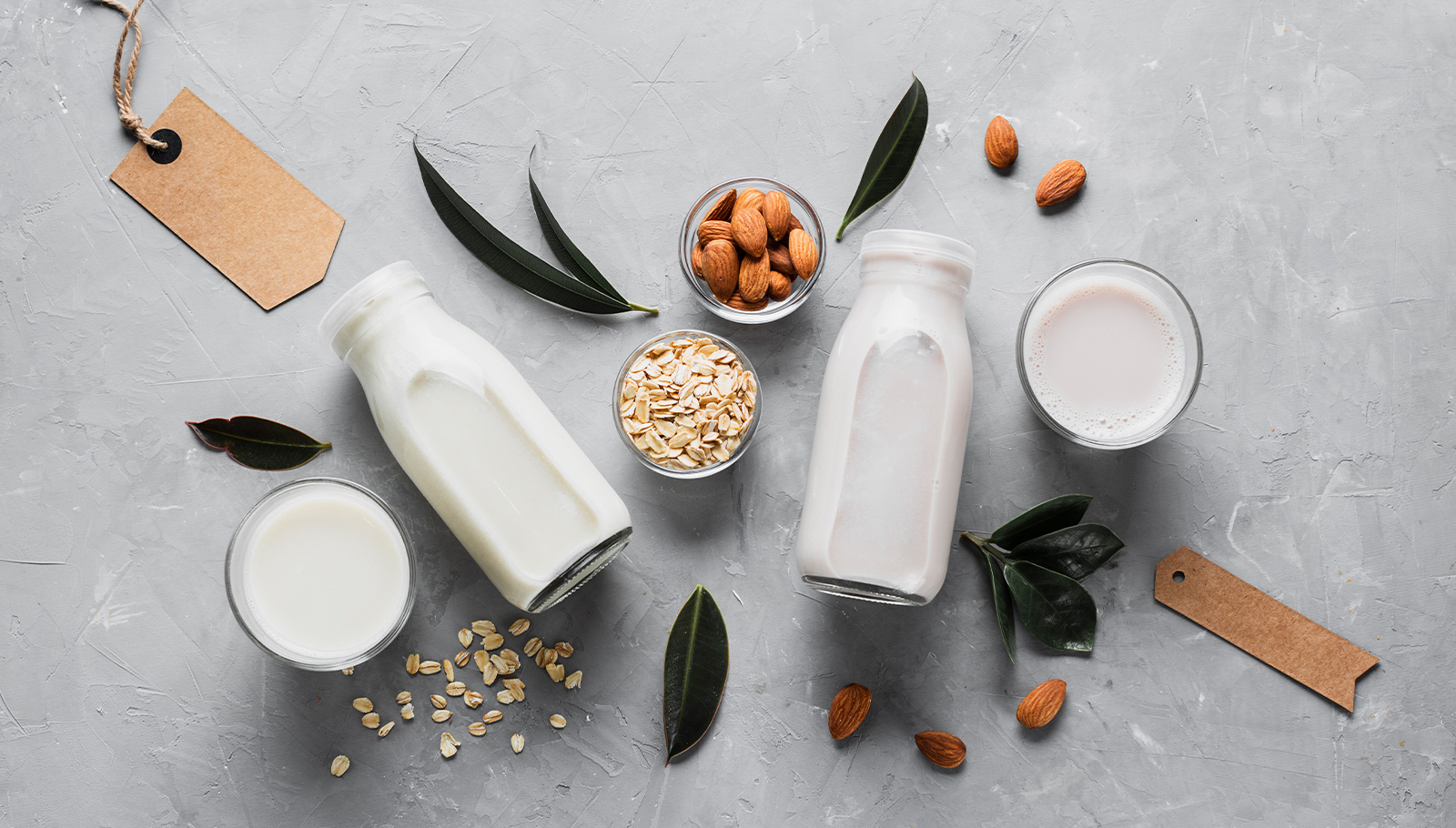 Alternativen zu Kuhmilch: Mandelmilch und Hafermilch